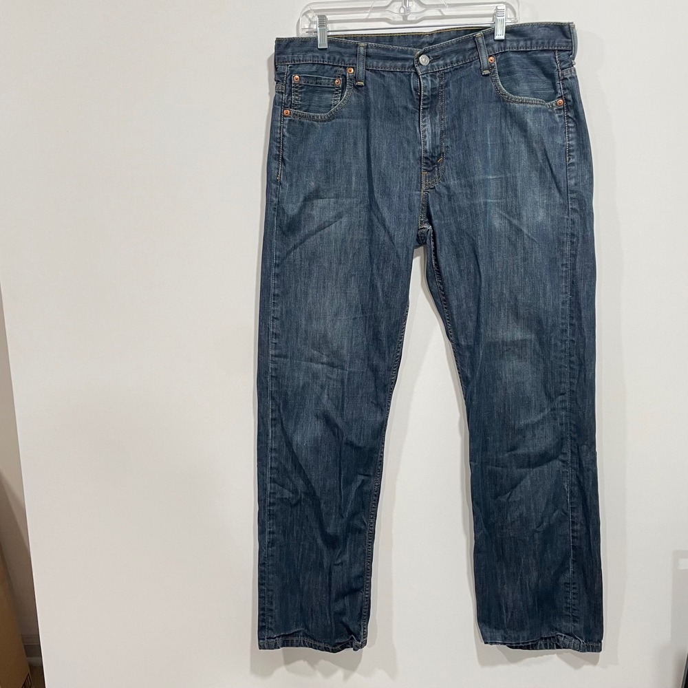 Levis 569 Loose Straight Leg Jeans Mens 36x34 (37x31) Blue Denim Medium Wash